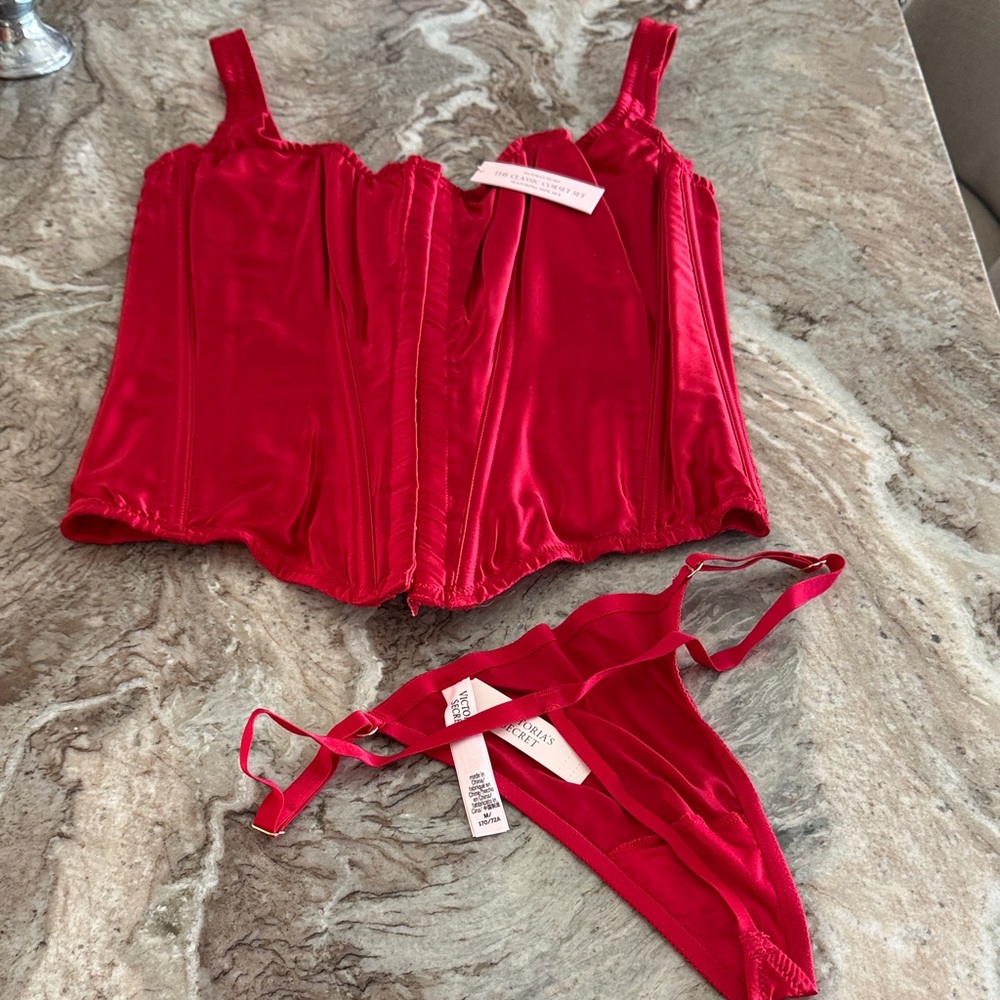 Victoria's Secret Red Intimate Set